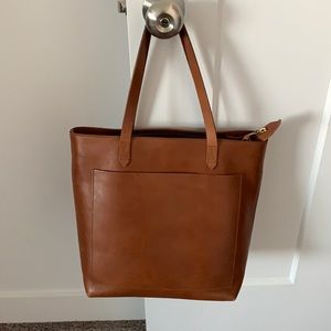 Madewell Medium Zip Top Transport Tote